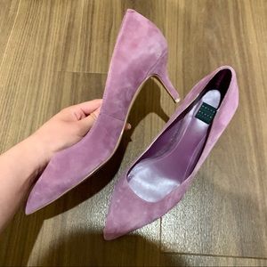 👠 WHBM Purple Kitten Heels 7.5